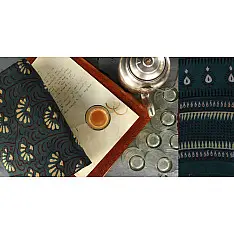 Of Tea Stains & Memories✑ Nandna Saree { Natural Color } ✑9
